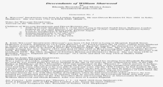 Descendants Of William Sharwood #7154509
