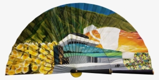 Handfan Abanico Pintado A Mano Irene Calcaño Accesorio #7157258