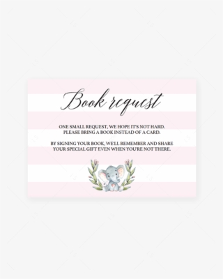 Bring A Book Instead Of A Card Baby Shower Printable #7162058