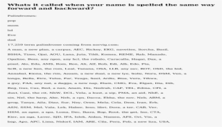 Whats It Called When Your Name Is Spelled The Same #7162810