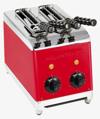 Toaster With Tongs Red #7164307