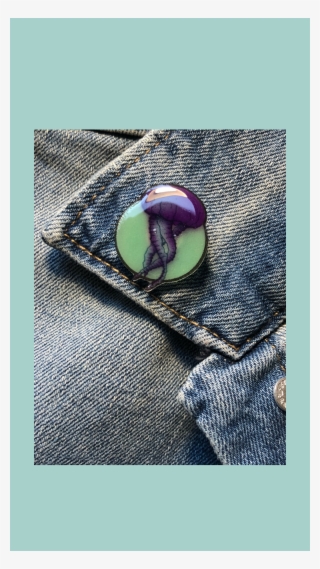 Jellyfish Handmade Pins Art @dmt Arts #7165701
