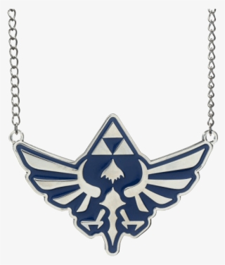 Legend Of Zelda Blue Royal Crest Necklace - Free Transparent PNG ...