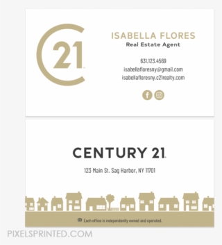 New Century 21 Logo Cards, Century 21 Business Cards, #7170087