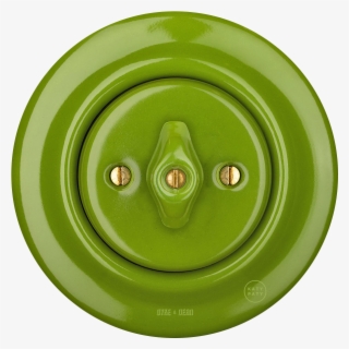 Porcelain Wall Switch Green Rotary #7181677