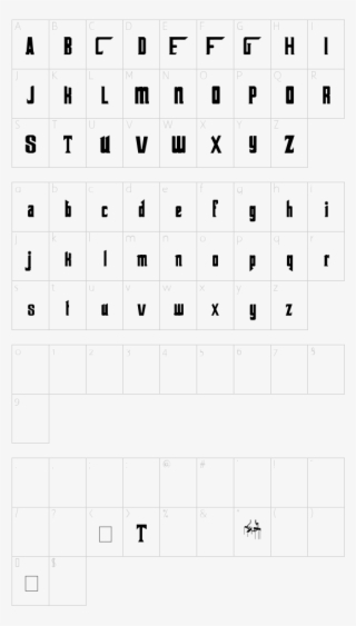 The Godfather Font Character Map #7183555
