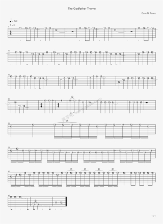 The Godfather Theme 电吉他 第1张 #7183617