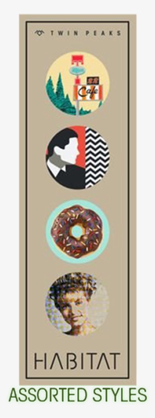 Habitat Twin Peaks 4/pk Buttons Assorted #7184587