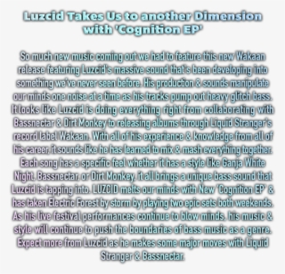 Luzcid Melts Our Minds With New 'cognition Ep' [wakaan #7187320