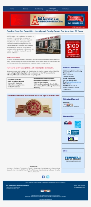 Aaa Heating Service Competitors, Revenue And Employees #7187645