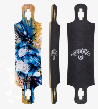 Landyachtz Drop Hammer Blue Jay Longboard Skateboard #7190813