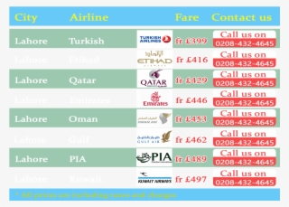 Cheap Flights To Lahore #7191269