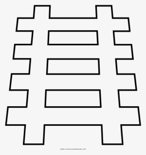 Train Tracks Coloring Page - Desenho De Trilho De Trem Para Colorir #720276
