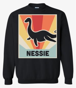 Retro Loch Ness Monster T Shirt Hoodie Sweater - Christmas Jumper #721257
