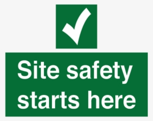Sitesafe Site Safety Starts Here Rigid Pvc Sign - 400 #721684