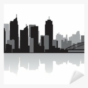 City Silhouette Vector Png Download - Sydney Skyline Sunrise #722104