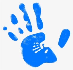 Hand Reprint Handprint In Finger Color Col - Hand Slap Clip Art #722741