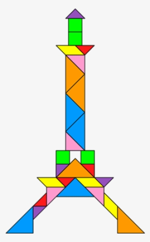 Tangram Eiffel Tower - Eiffel Tower Tangram #723552