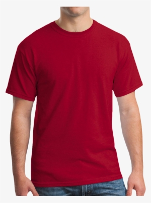 Gildan 100% Cotton T Shirt - Gildan Mens Red T Shirt #724647