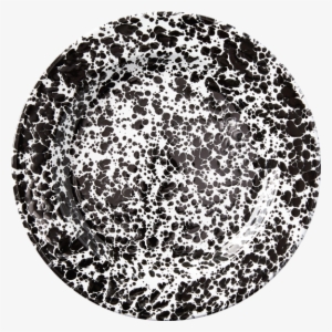 Black Splatter Enamel Dinner Plate - Splatter Ware #726055