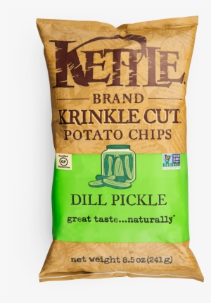 Kettle Dill Pickle Krinkle Cut Potato Chips #726324