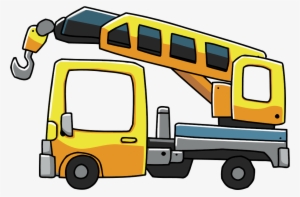 Crane Clipart Work Vehicle - Crane Cartoon Png #726930
