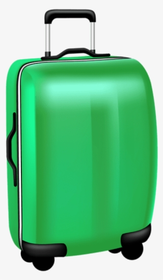Green Trolley Travel Bag Png Transparent Clip Art Image - Baggage #727435