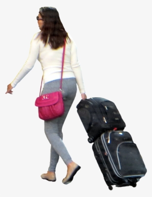 People Png, Perspective, Perspective Photography - Man With Luggage Png #727585