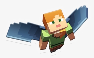 You'll Find The Sticker Pack In The Iphone Appstore - Minecraft Alex With Elytra #727609