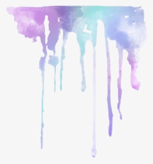Manchas Acuarela Acuarelaeffects Tinta Agua Colores - Watter Color Dripping Pngs #727745