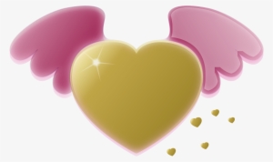 This Free Icons Png Design Of Gold Heart With Pink #728319