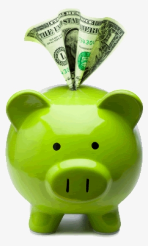 Save Money On Home Care - Green Piggy Bank With Money #728536