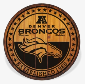 Denver Broncos Barrel Top Sign #728564