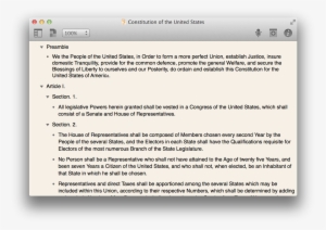 An Omni Outliner Document Containing The Constitution - Document Outline Pages #728572