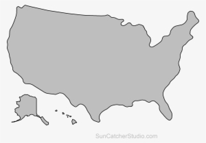 United States Outline Png - Pena Di Morte Stati Uniti #728639