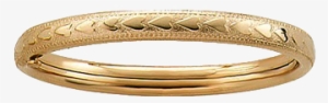Gold Hearts Baby Bangle - Bracelet #728713