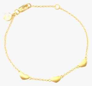 Gold Heart Bracelet - Bracelet #729046