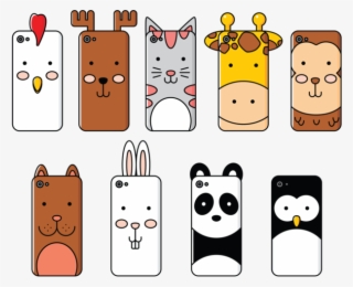 Phone Case Cartoon Animals - Mobile Phone #729292