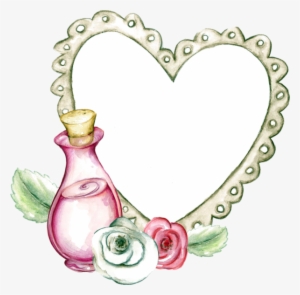 Image Result For Wildflowers Flowers Border Png - Heart #729388