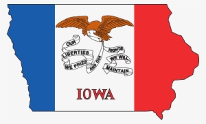 Flag, Outline, States, State, United, America, Iowa - Iowa State Flag #729539