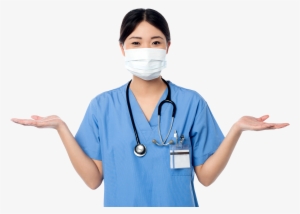 Women Pointing Both Sides Png Image - Surgeon Stock #729971