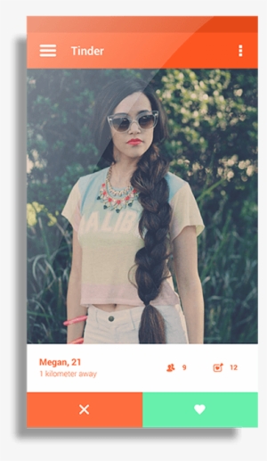 Tinder Material Design - Mobile App #729995