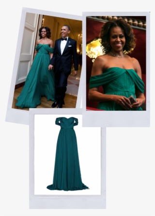 Michelle Wore A Marchesa Gown Attending The Kennedy #7200241