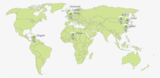 Contacts Inview Technology Ltd Png Blank World Map #7202291