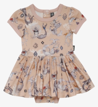 Rock Your Baby Boho Maids & Dragons Baby Waisted Dress #7206078