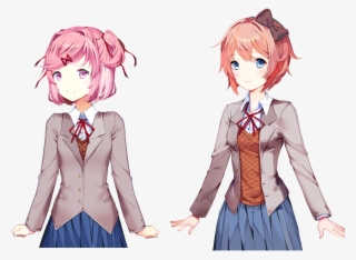 Slightly Altered Sayori And Natsuki, Feel Free To Use #7209292