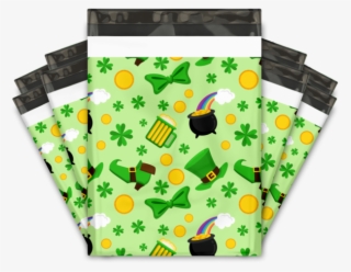 St Patricks Day Green Designer Poly Mailers Shipping #7219200