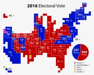 United States Presidential Election, 2016 Cartogram #7222712