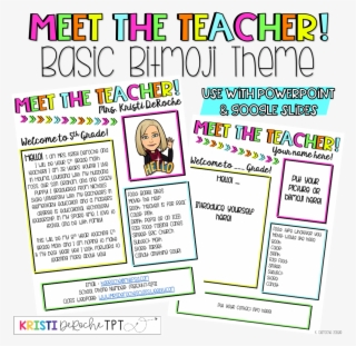 Meet The Teacher Newsletter Editable Add Your Picture #7223437