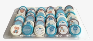 Baby Boy Chocolate Covered Oreo Platter $ #7223646